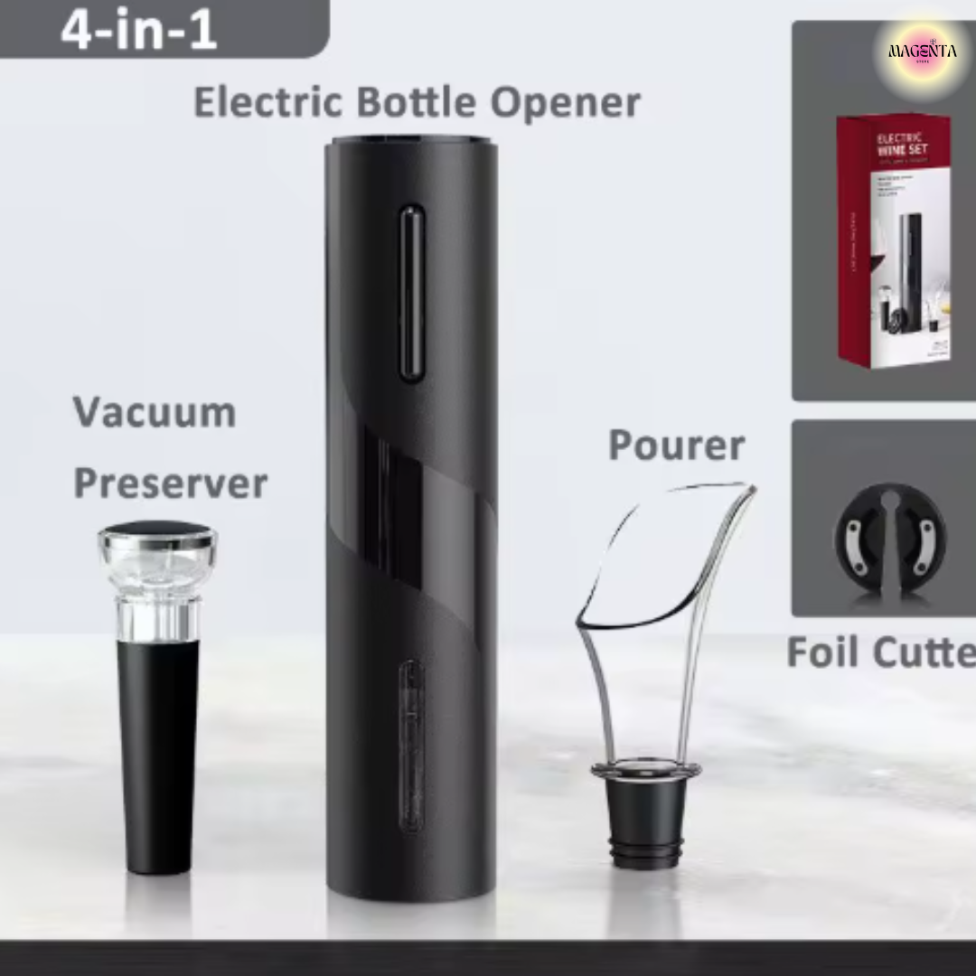 Set 4 en 1 Sacacorchos Eléctrico 🍾🍷