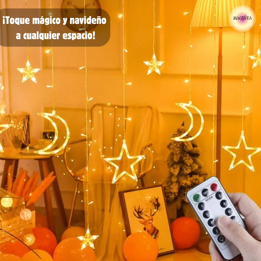 CORTINA DE LUZ NAVIDEÑA 🌟✨